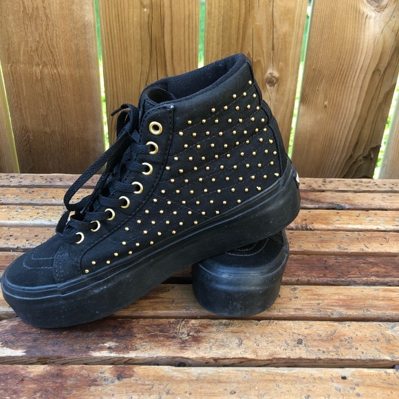 Black and gold platform vans - Picture 5 of 6